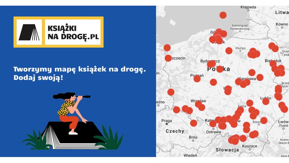 Mapa książek na drogę. Dodaj swój ulubiony tytuł!